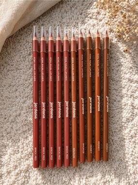Jordan Lip Liner Pencil Set — Brick Red, Bronze & Honey